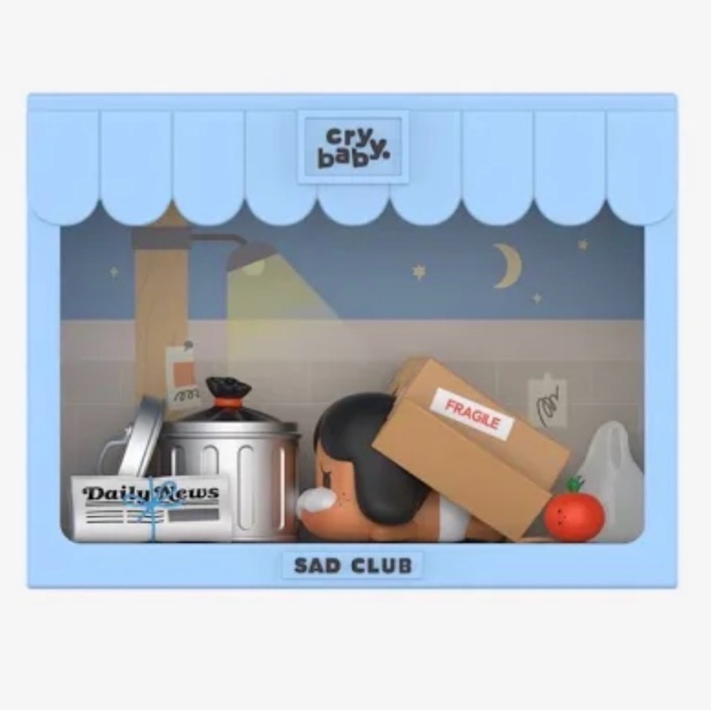 Cry Baby Sad Club Playset - Blue and Black